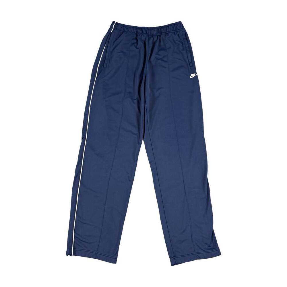 Nike Y2K Polyester Navy Blue Baggy Sweatpants Size Large